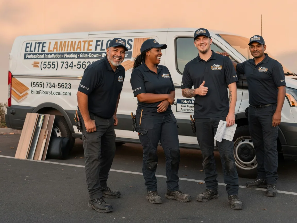 Laminate flooring installation company in Knickerbocker, TX